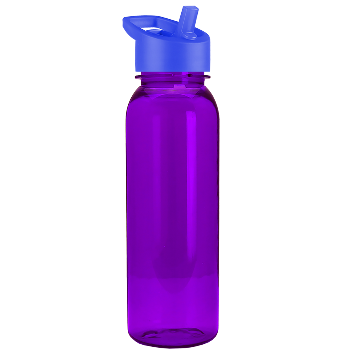 Custom logo Flat-Sided Tritan® Bottle with Flip-Straw Lid - 24 oz.