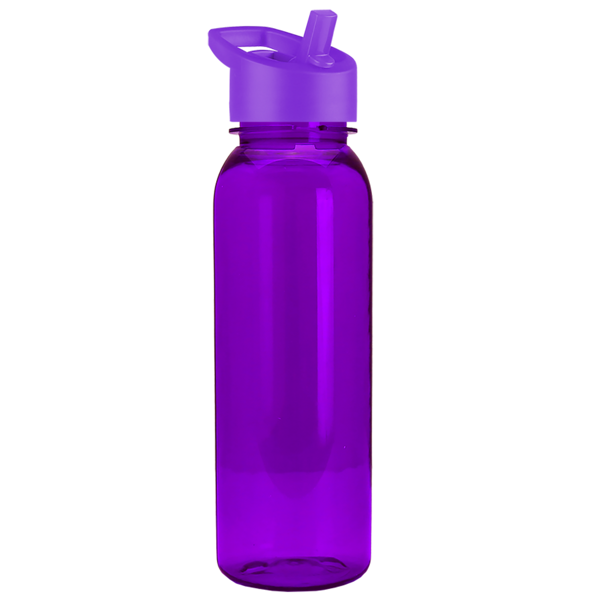 Custom logo Flat-Sided Tritan® Bottle with Flip-Straw Lid - 24 oz.