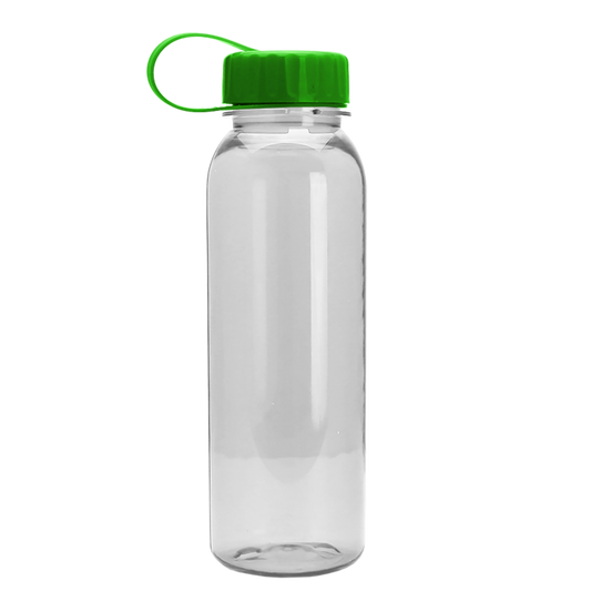 Flat-Sided Tritan® Bottle with Tethered Lid - 24 oz.