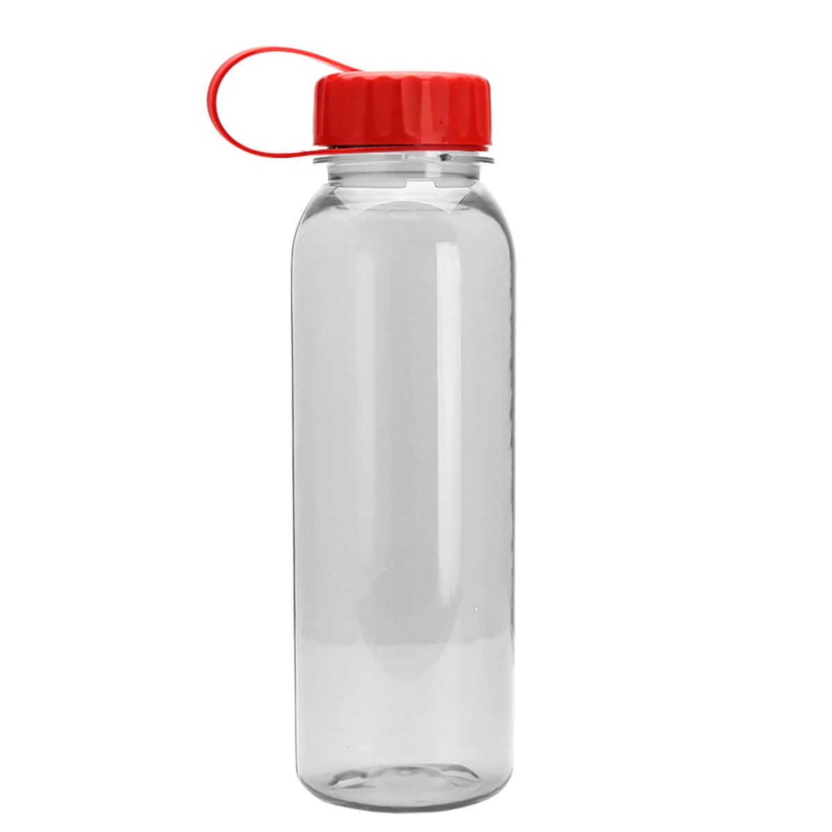 Custom logo Flat-Sided Tritan® Bottle with Tethered Lid - 24 oz.