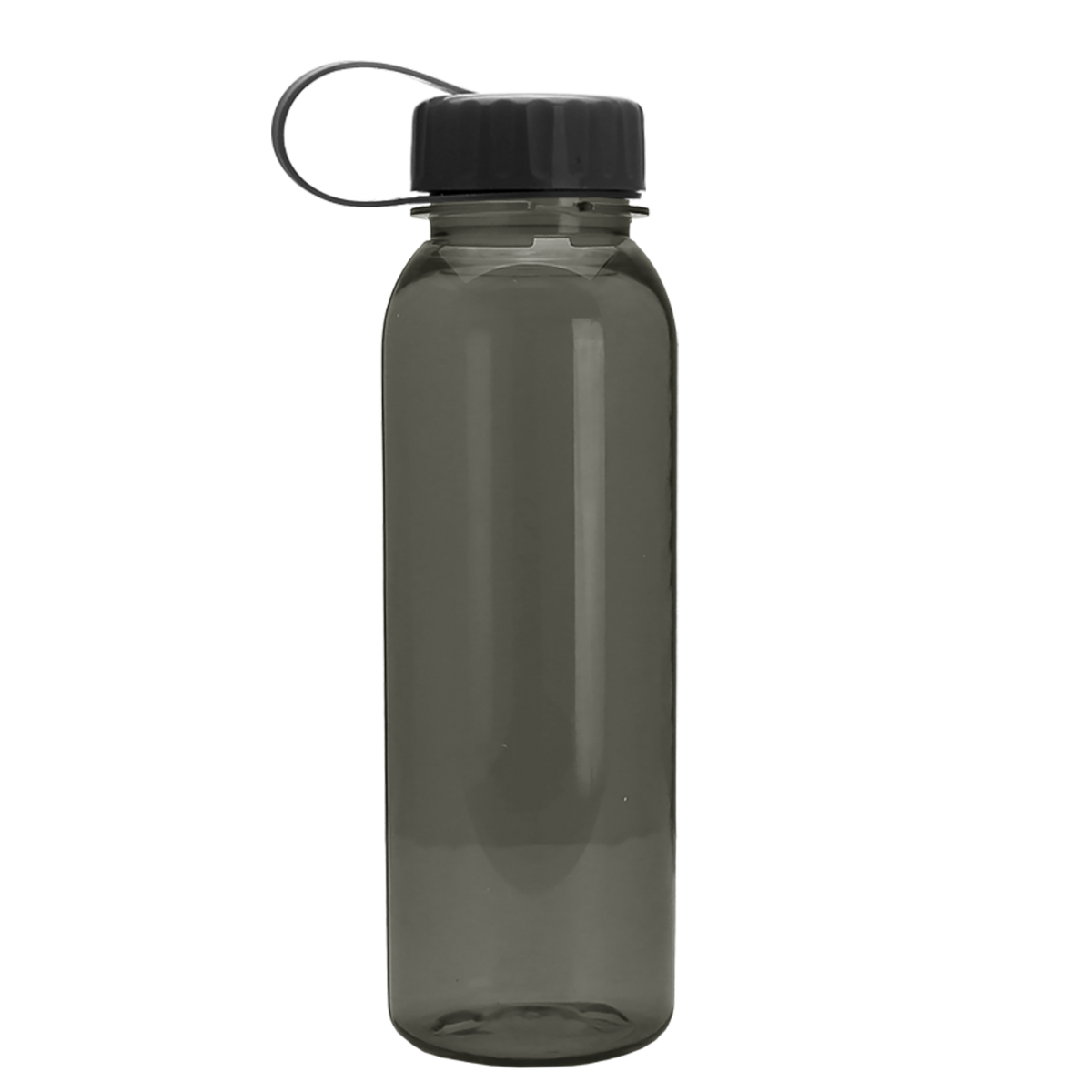 Custom logo Flat-Sided Tritan® Bottle with Tethered Lid - 24 oz.