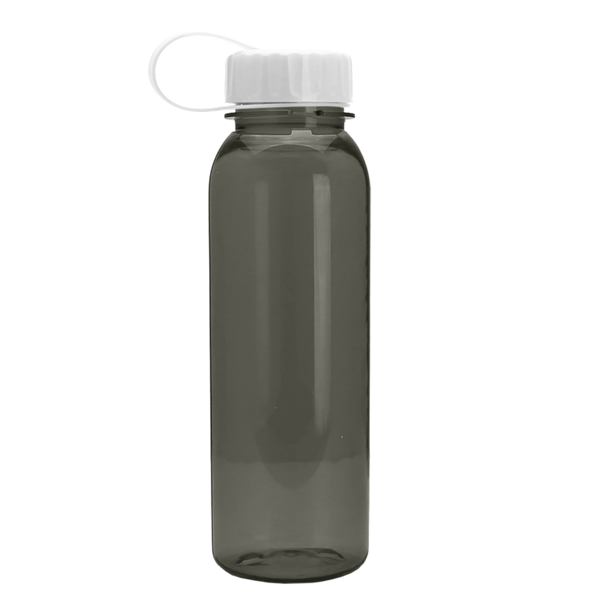 Custom logo Flat-Sided Tritan® Bottle with Tethered Lid - 24 oz.