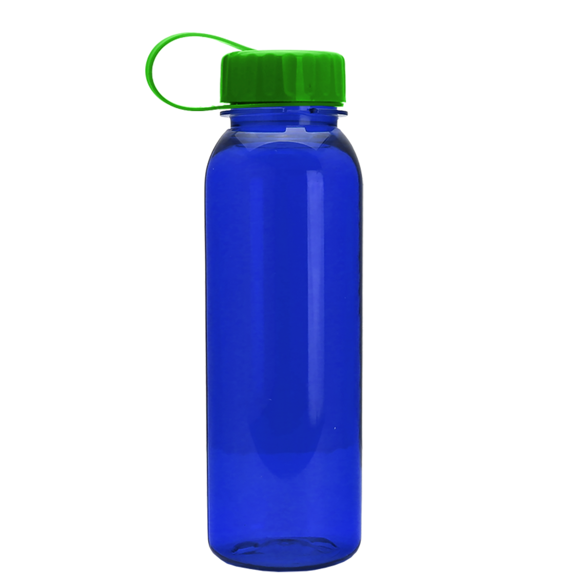 Custom logo Flat-Sided Tritan® Bottle with Tethered Lid - 24 oz.