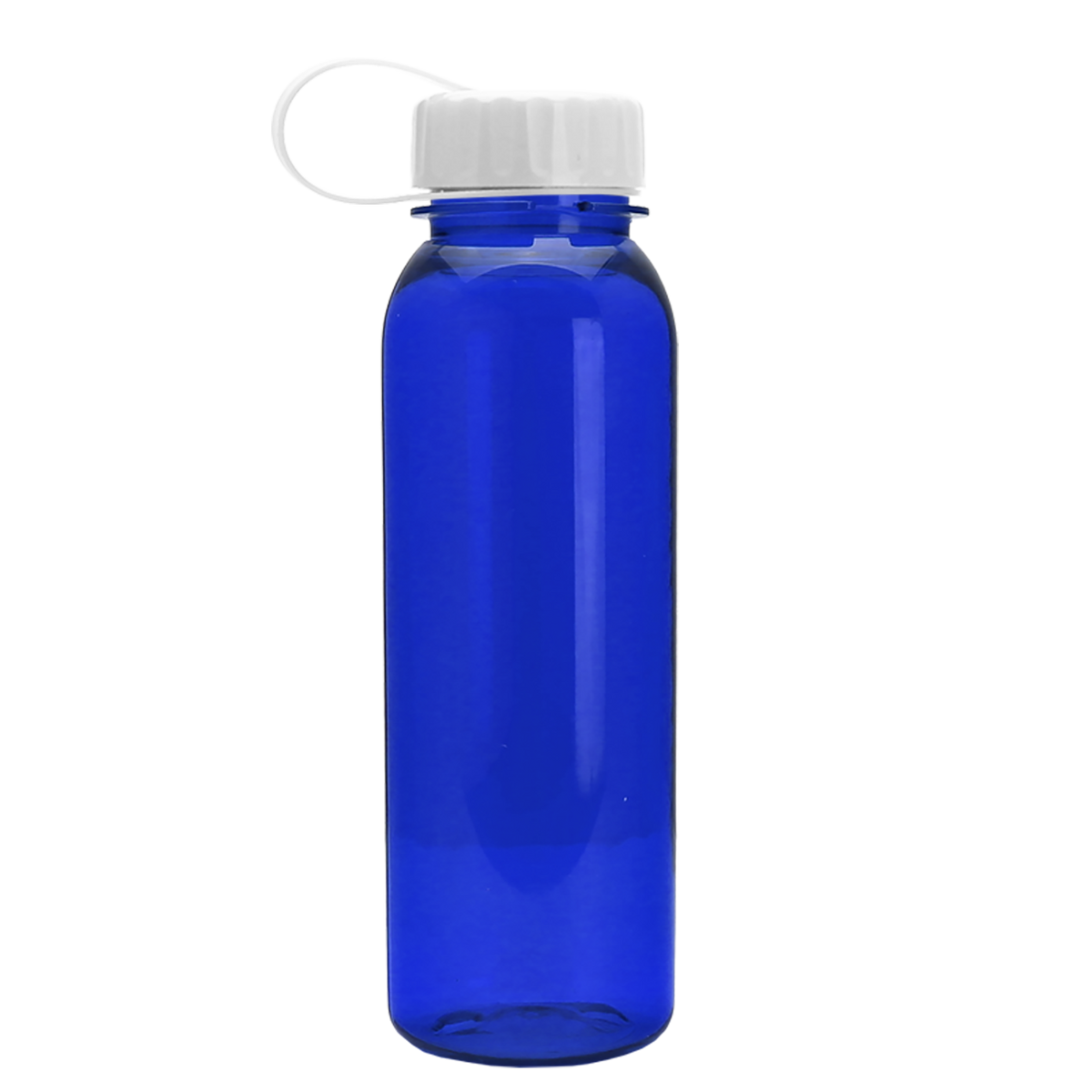 Custom logo Flat-Sided Tritan® Bottle with Tethered Lid - 24 oz.