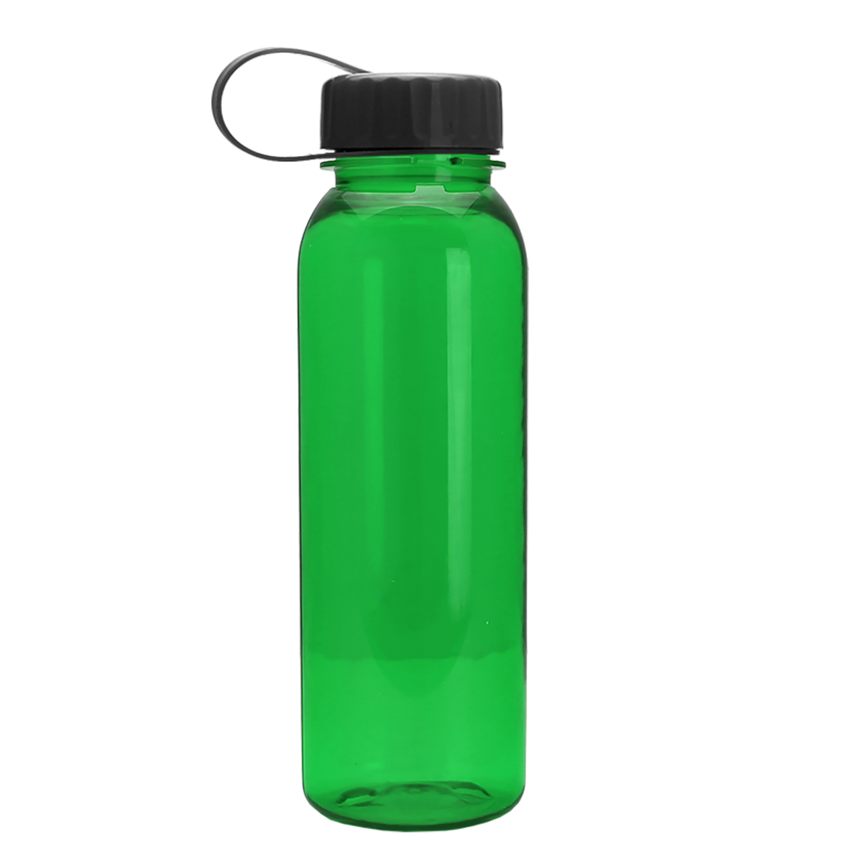 Custom logo Flat-Sided Tritan® Bottle with Tethered Lid - 24 oz.