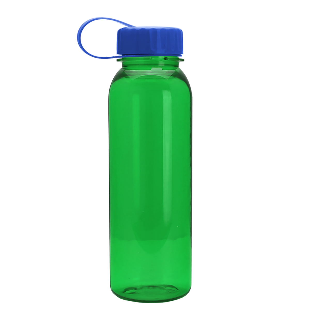 Custom logo Flat-Sided Tritan® Bottle with Tethered Lid - 24 oz.