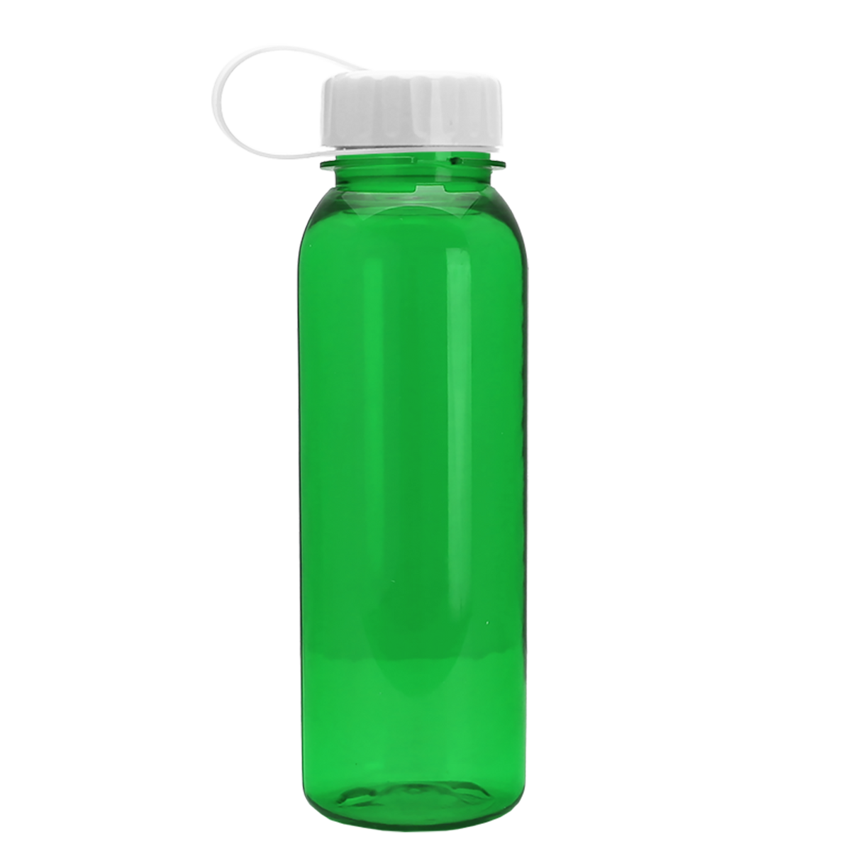 Custom logo Flat-Sided Tritan® Bottle with Tethered Lid - 24 oz.