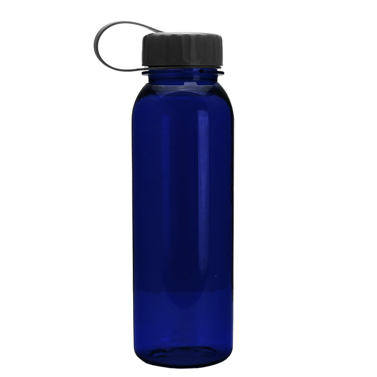 Custom logo Flat-Sided Tritan® Bottle with Tethered Lid - 24 oz.