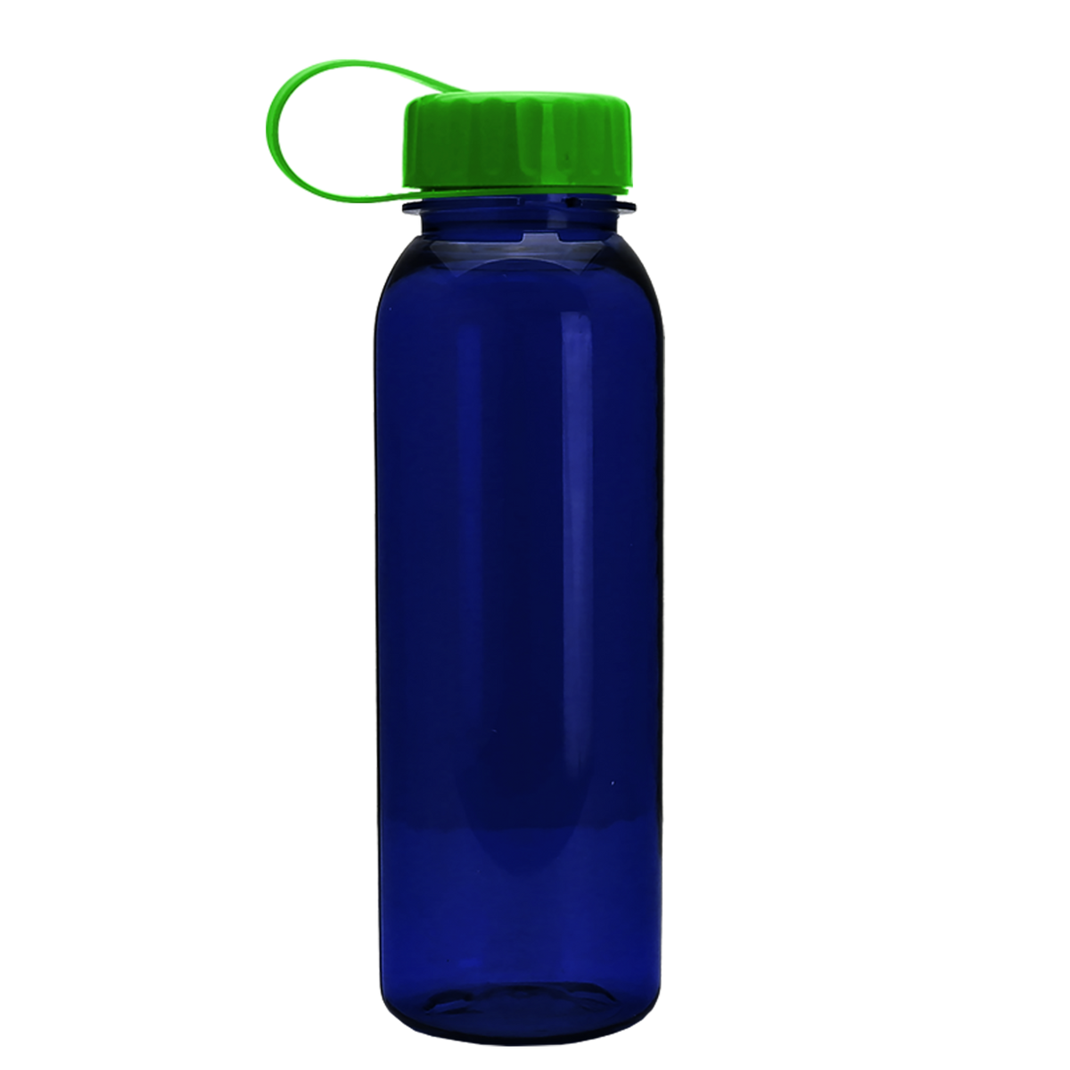 Custom logo Flat-Sided Tritan® Bottle with Tethered Lid - 24 oz.