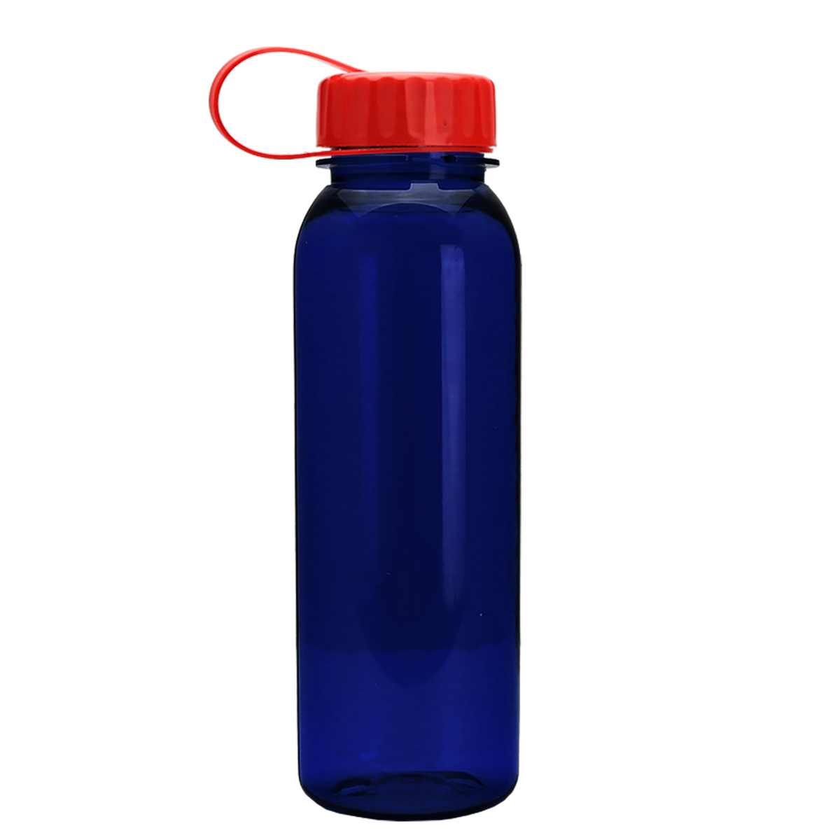 Custom logo Flat-Sided Tritan® Bottle with Tethered Lid - 24 oz.