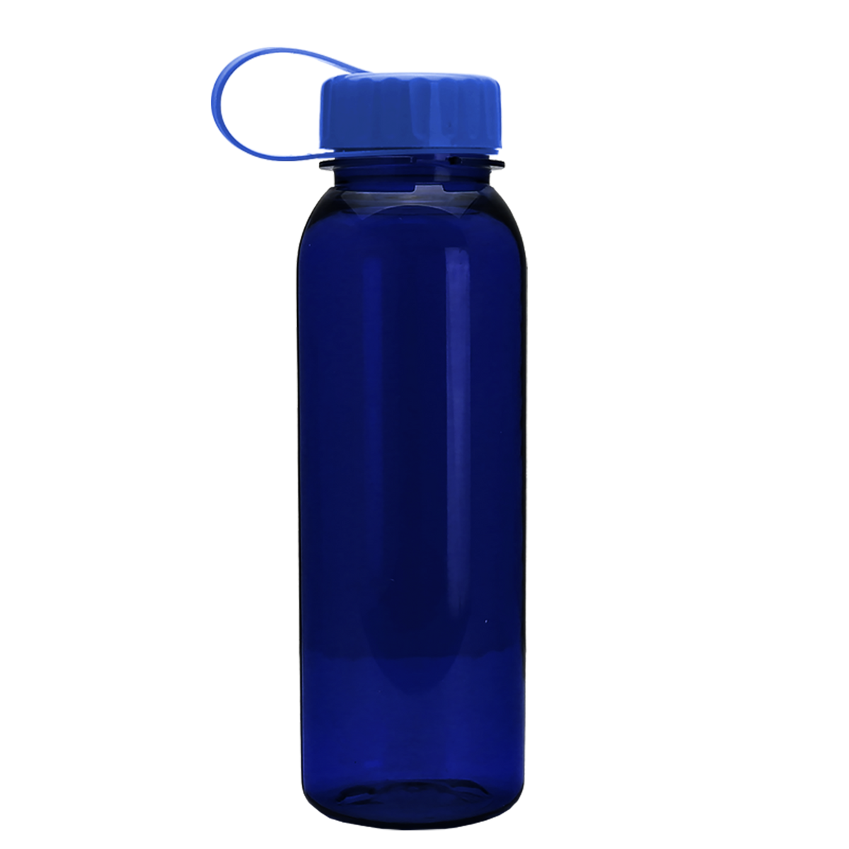 Custom logo Flat-Sided Tritan® Bottle with Tethered Lid - 24 oz.