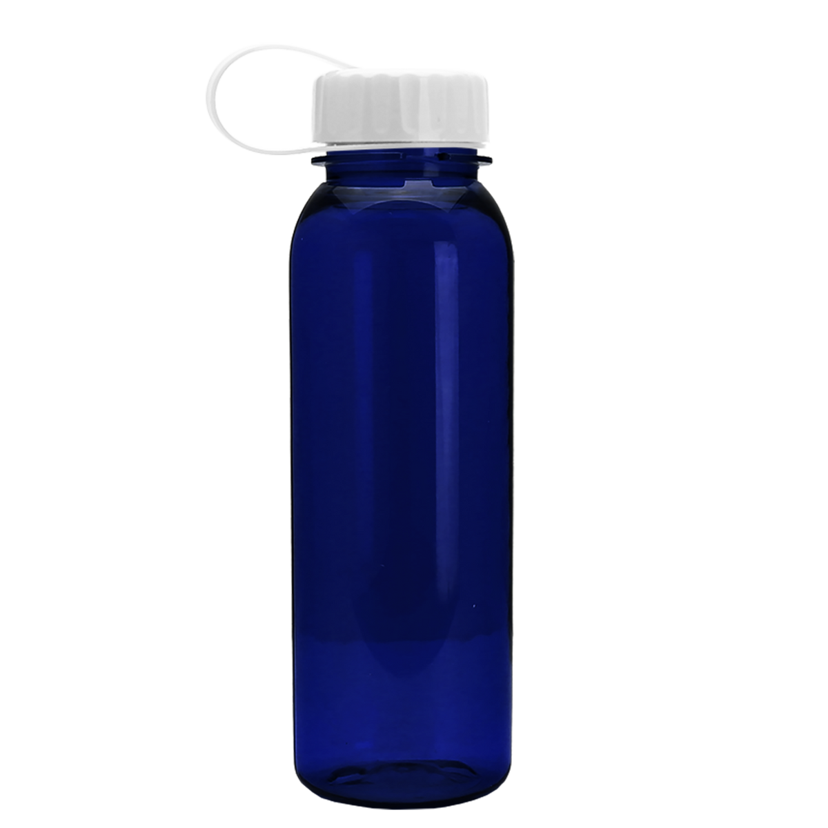 Custom logo Flat-Sided Tritan® Bottle with Tethered Lid - 24 oz.
