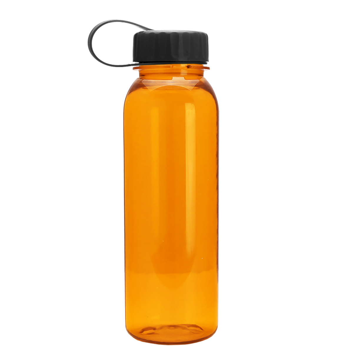 Custom logo Flat-Sided Tritan® Bottle with Tethered Lid - 24 oz.