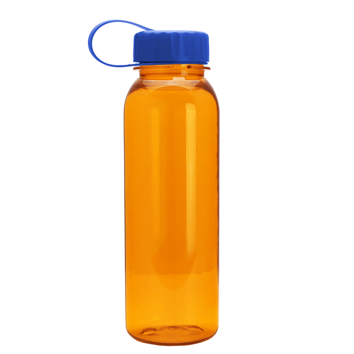Custom logo Flat-Sided Tritan® Bottle with Tethered Lid - 24 oz.