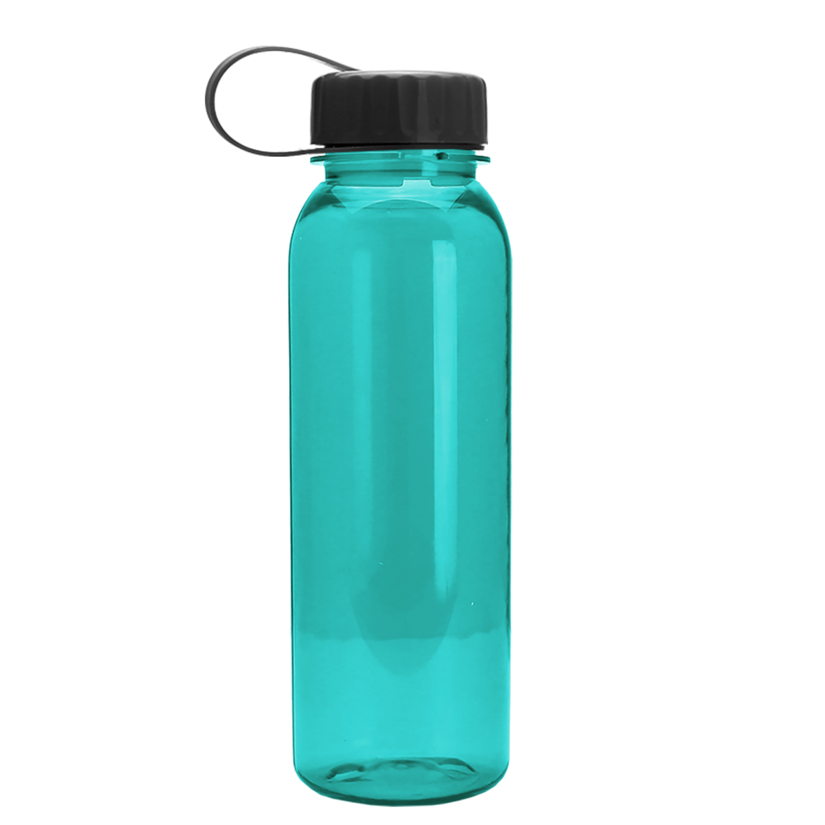 Custom logo Flat-Sided Tritan® Bottle with Tethered Lid - 24 oz.