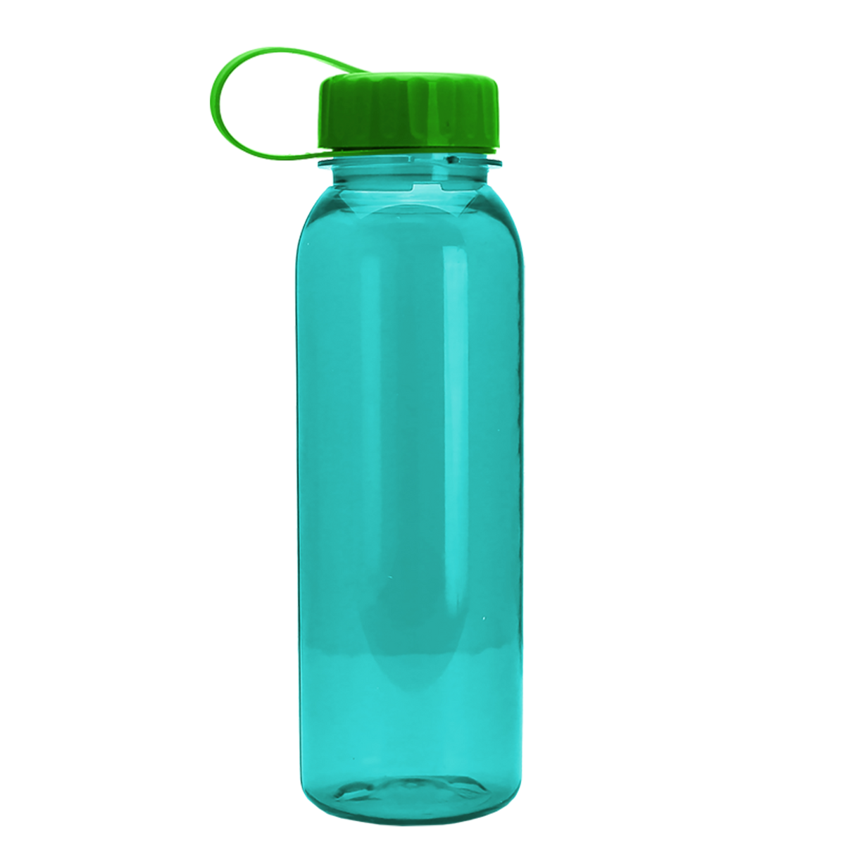 Custom logo Flat-Sided Tritan® Bottle with Tethered Lid - 24 oz.
