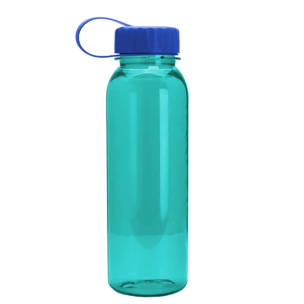 Custom logo Flat-Sided Tritan® Bottle with Tethered Lid - 24 oz.