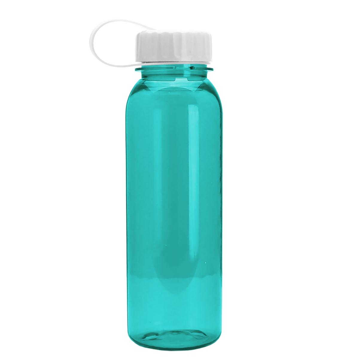 Custom logo Flat-Sided Tritan® Bottle with Tethered Lid - 24 oz.