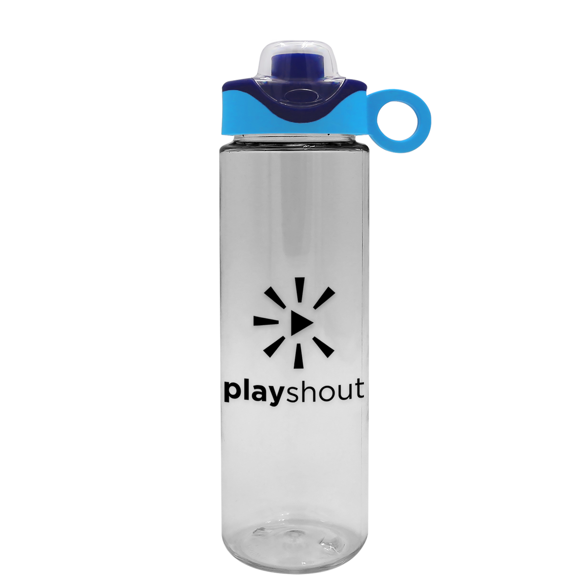 Custom logo Freedom Tritan® Bottle with Two-Tone Drink-Thru Lid with Silicone Loop - 28 oz.