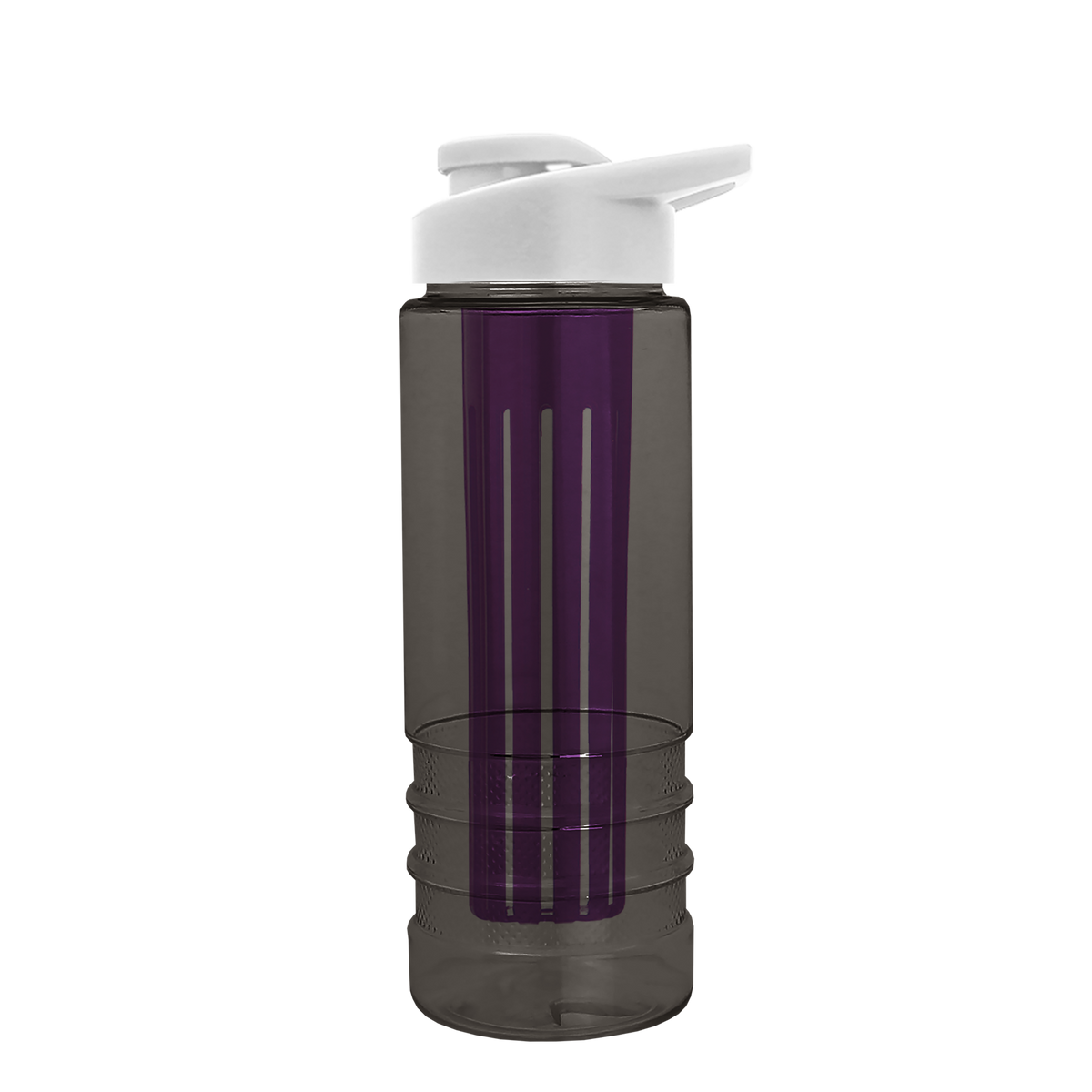 Custom logo Salute Bottle with Drink-Thru Lid and Infuser - 24 oz.