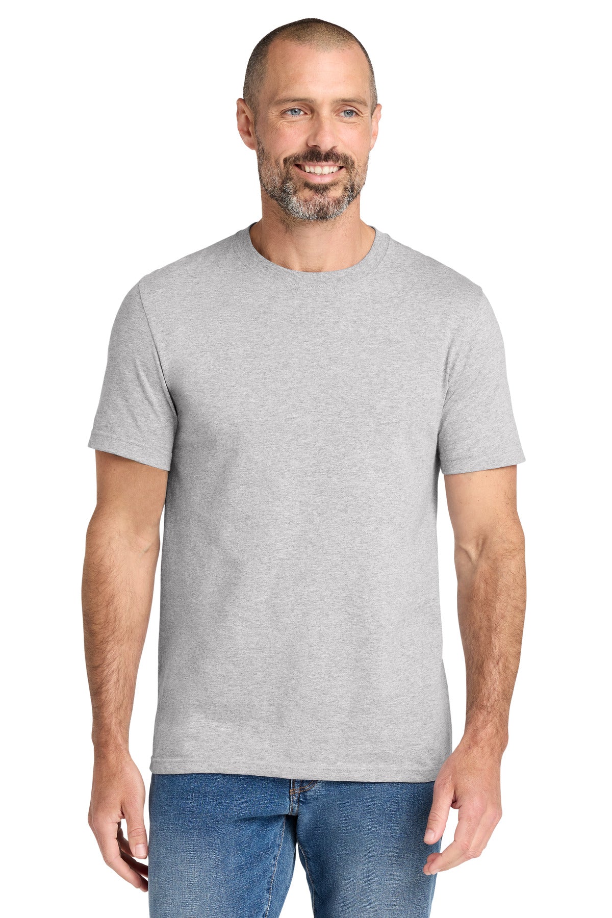 Custom logo Volunteer Knitwear™ All-American Tee VL100 in Athletic Heather