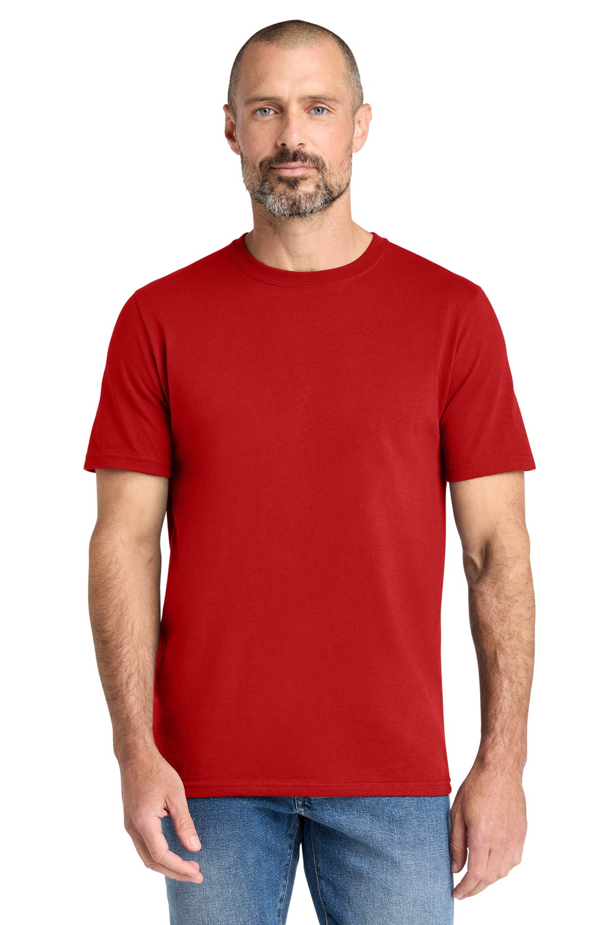 Custom logo Volunteer Knitwear™ All-American Tee VL100 in Flag Red