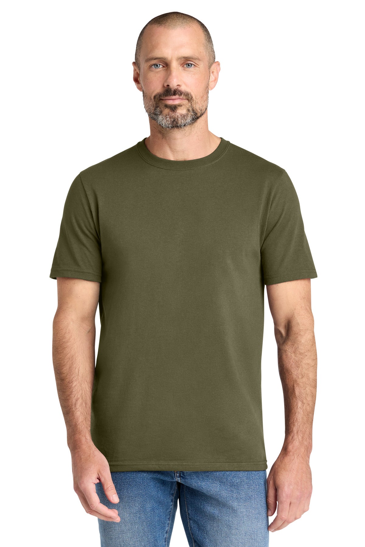 Custom logo Volunteer Knitwear™ All-American Tee VL100 in Olive Drab Green