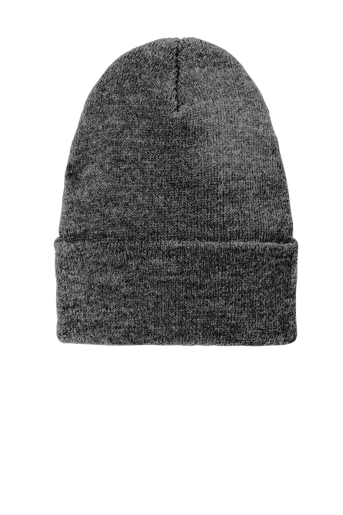 Custom logo Volunteer Knitwear™ Chore Beanie VL10 in Dark Heather Grey