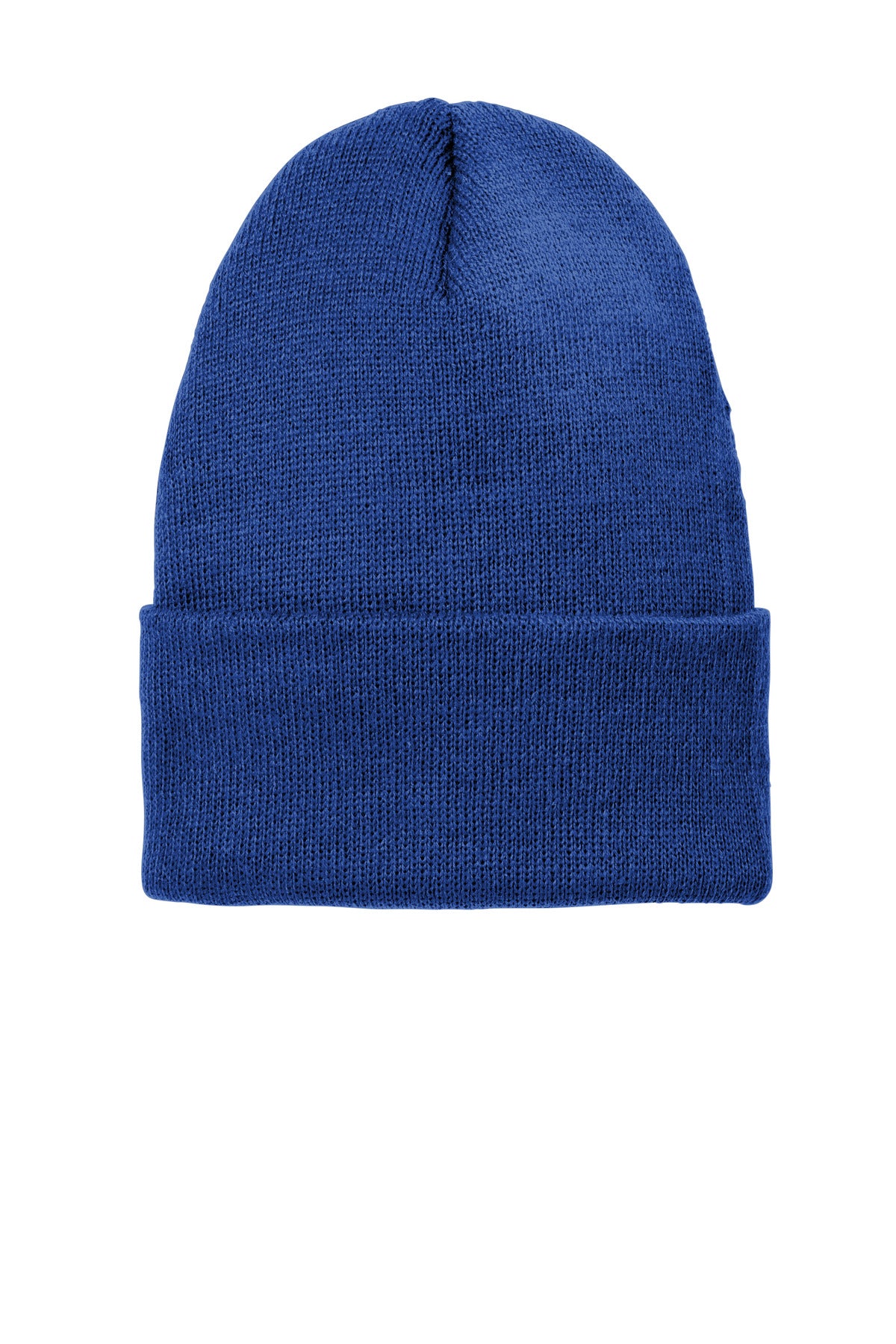 Custom logo Volunteer Knitwear™ Chore Beanie VL10 in True Royal