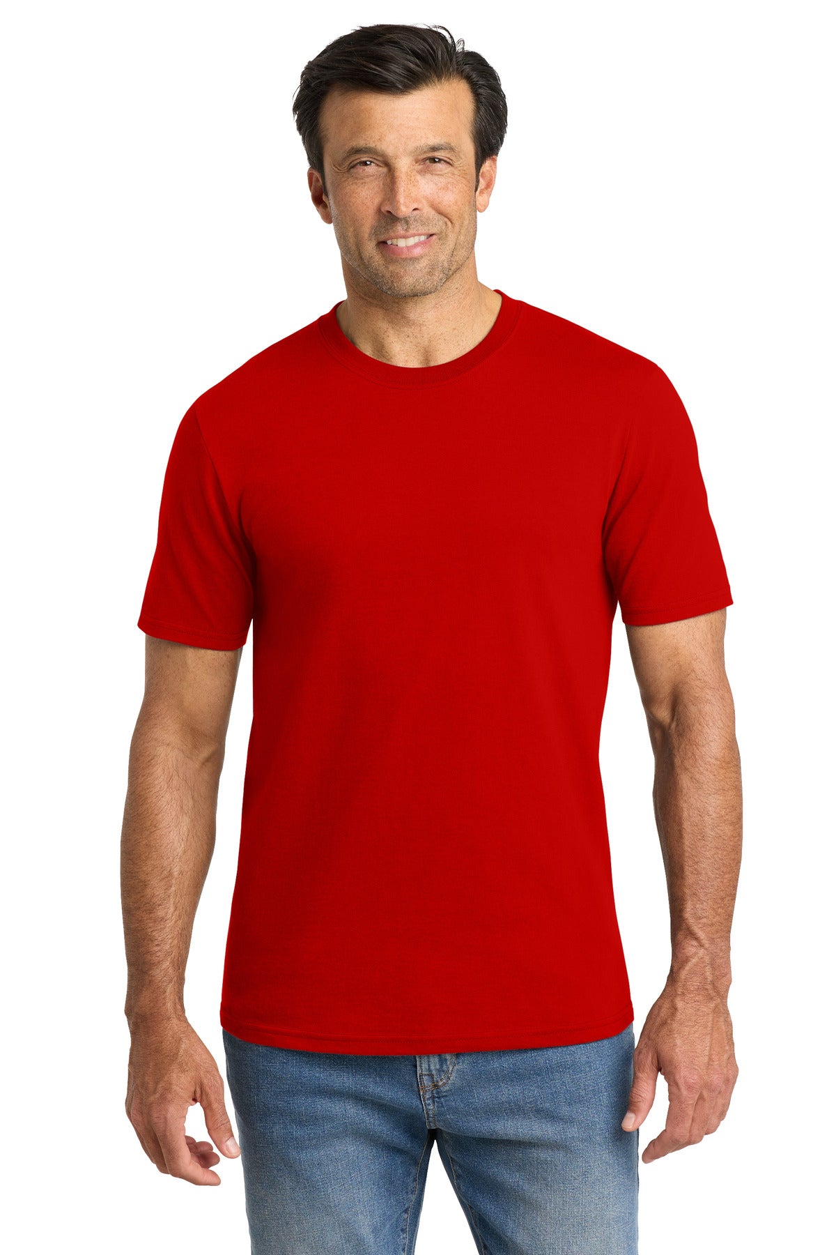 Custom logo Volunteer Knitwear™ Chore Tee VL60 in Flag Red