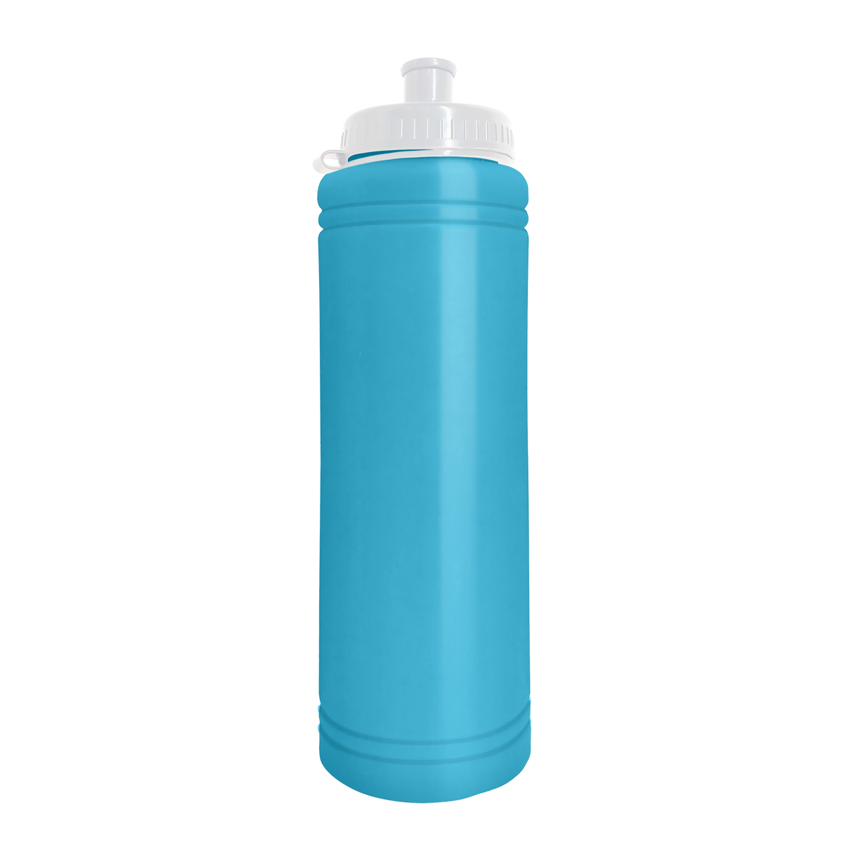 Custom logo Slim Line Bottle with Tethered Push-Pull Lid - 25 oz.