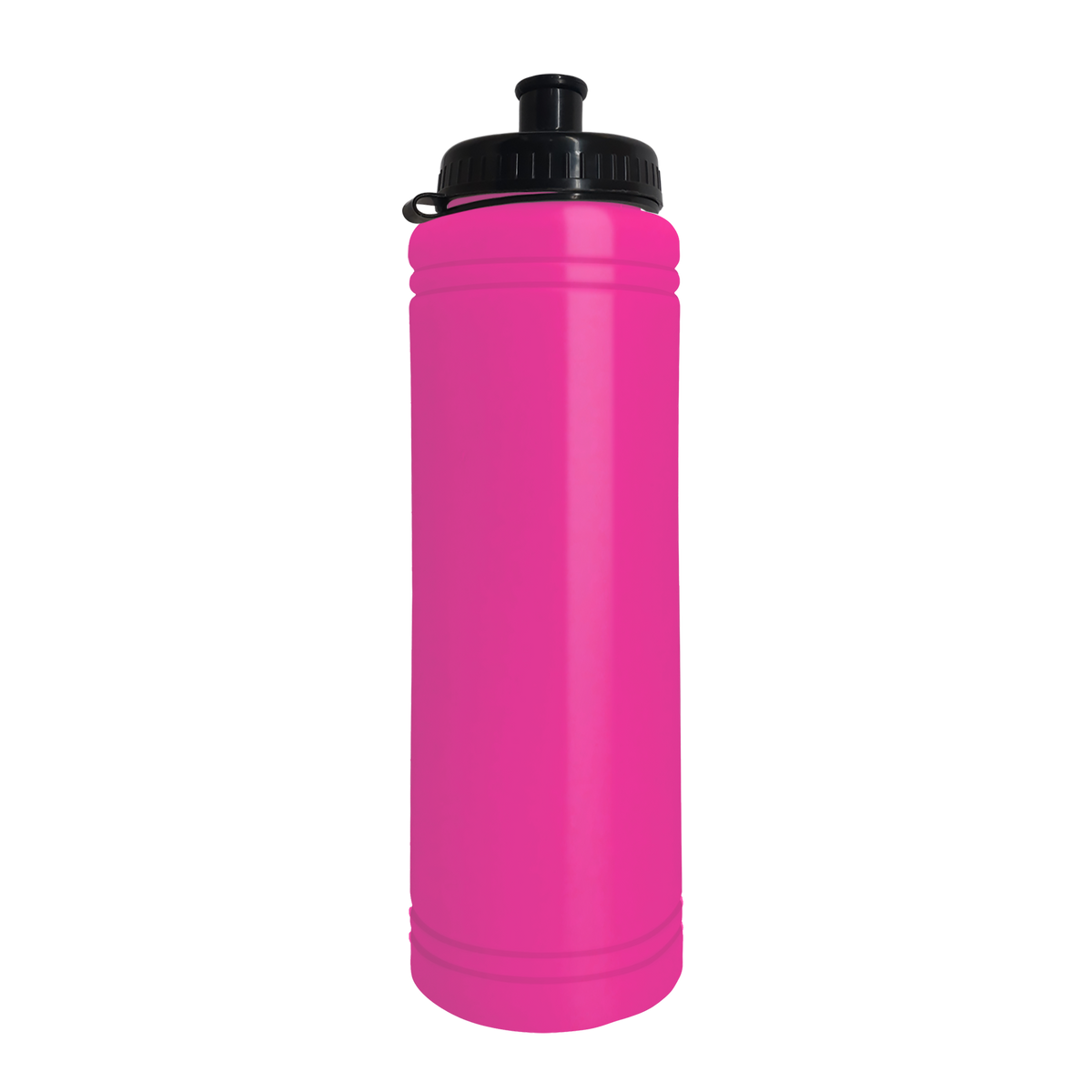 Custom logo Slim Line Bottle with Tethered Push-Pull Lid - 25 oz.