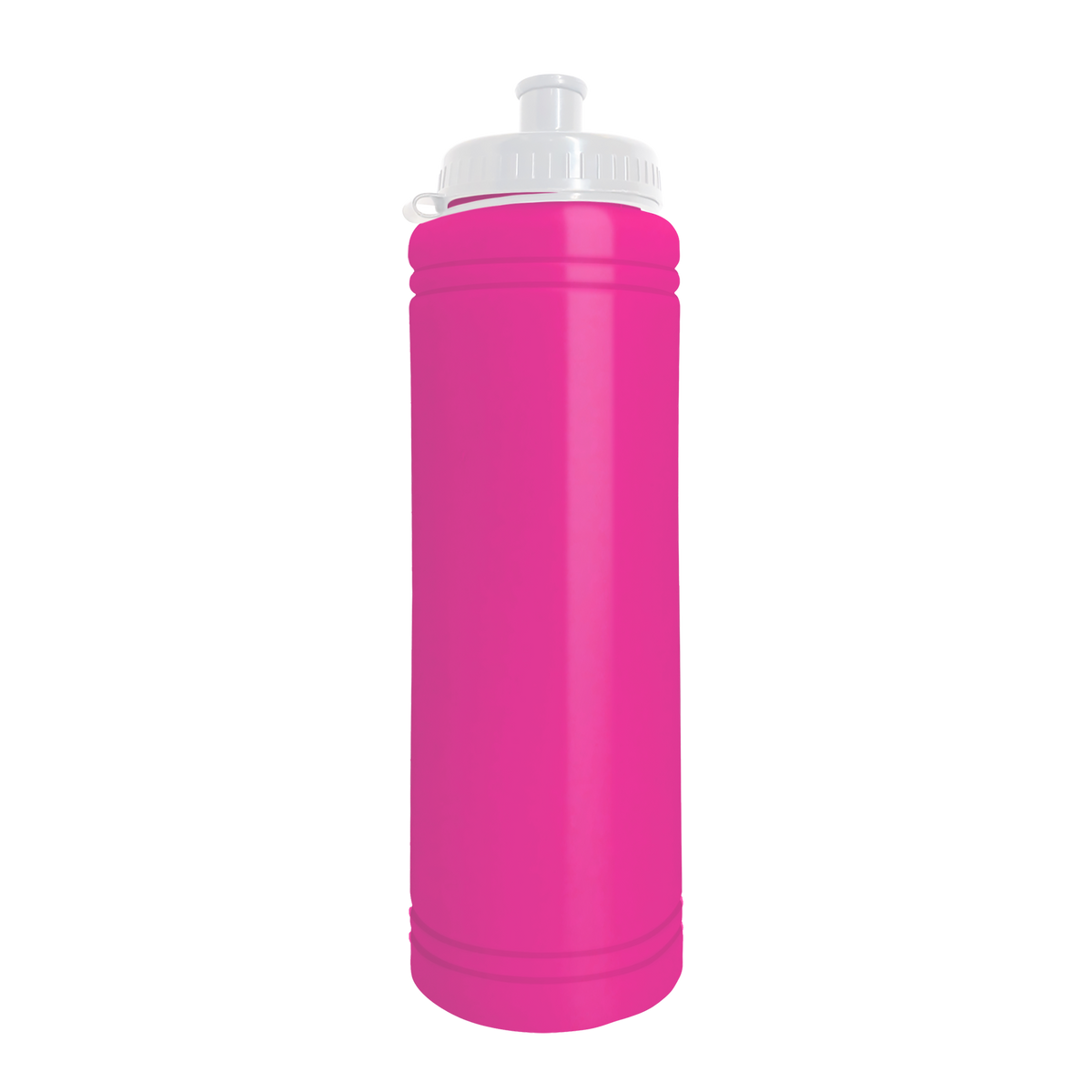 Custom logo Slim Line Bottle with Tethered Push-Pull Lid - 25 oz.