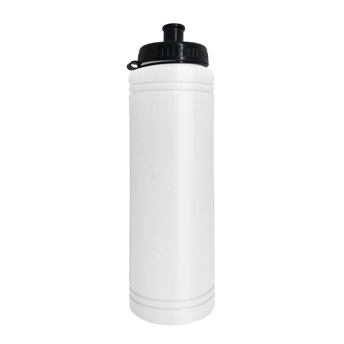 Custom logo Slim Line Bottle with Tethered Push-Pull Lid - 25 oz.