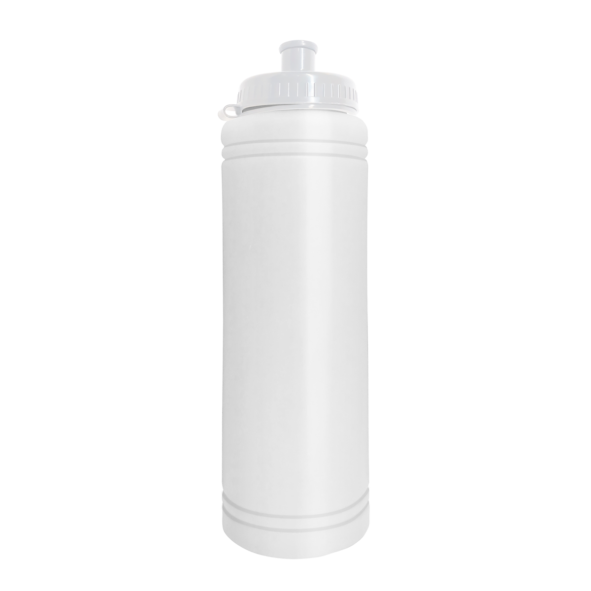 Custom logo Slim Line Bottle with Tethered Push-Pull Lid - 25 oz.