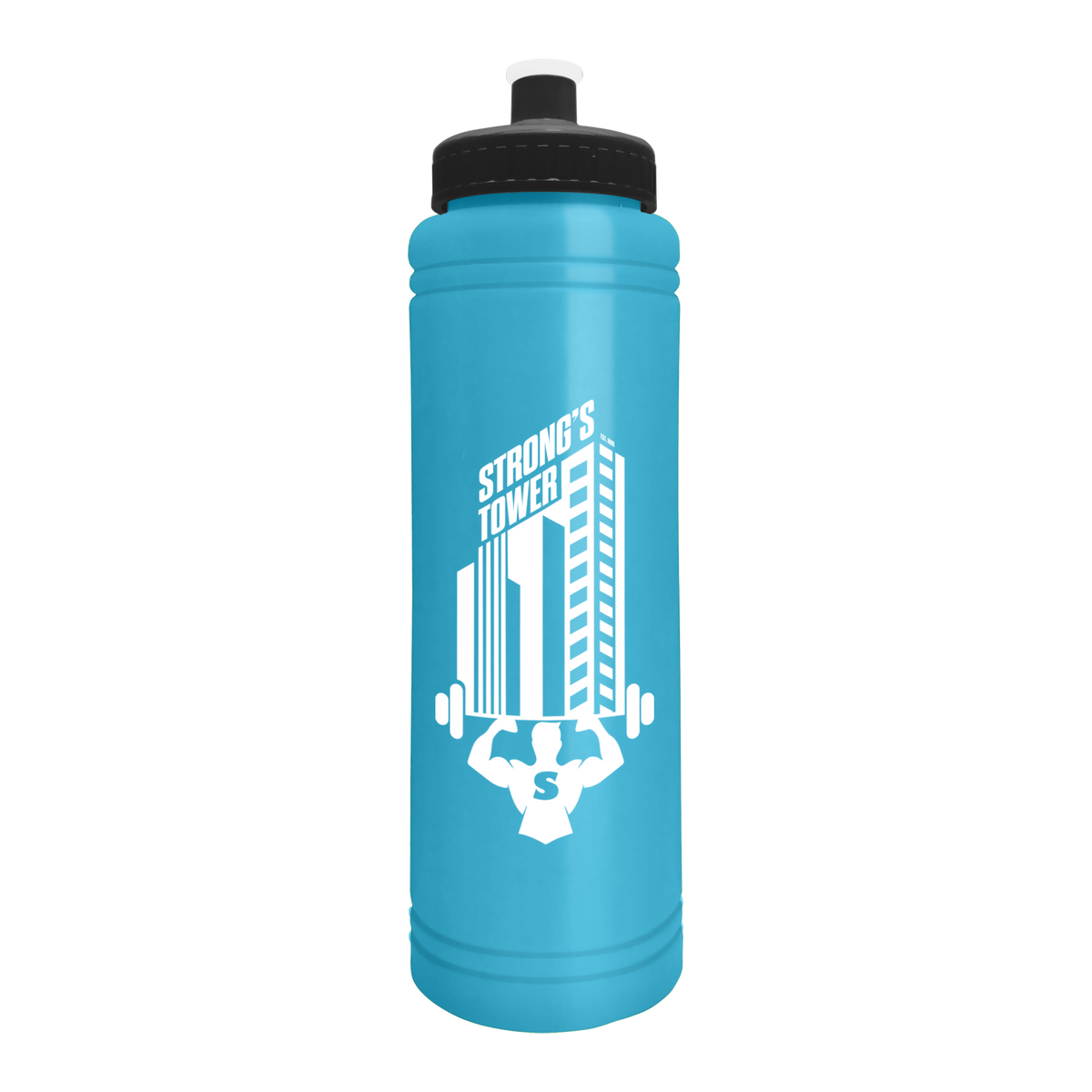 Custom logo Slim Line Bottle with Push-Pull Lid - 25 oz.
