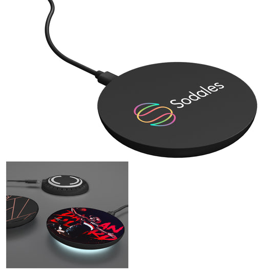 Custom logo 15W Wireless Charger With LED Light