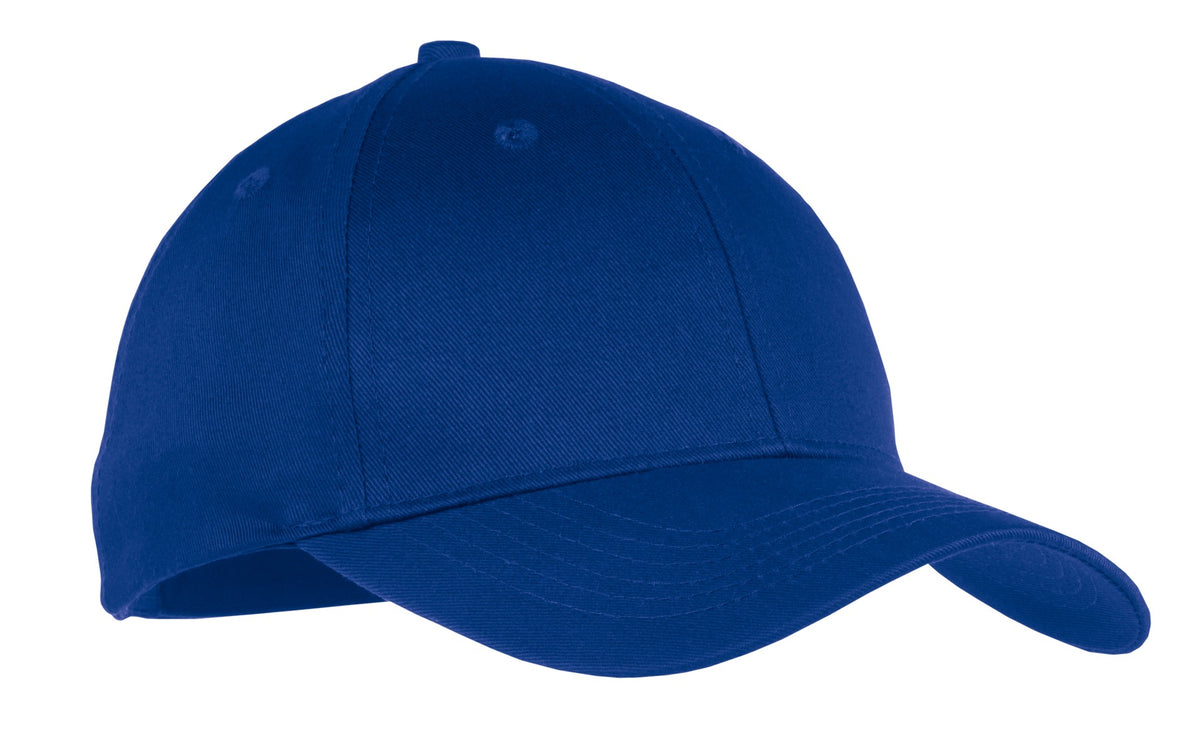 Custom logo Port Authority® Youth Six-Panel Twill Cap.  YCP80 in Royal