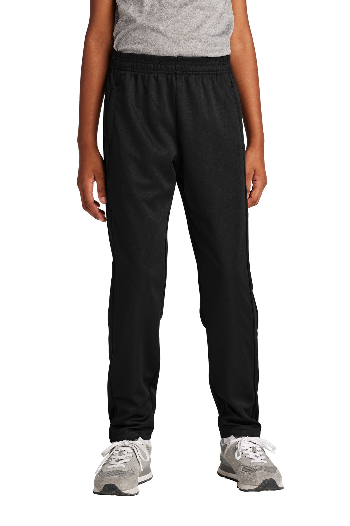 Custom logo Sport-Tek® Youth Travel Pant YPST800 in Black/ Black
