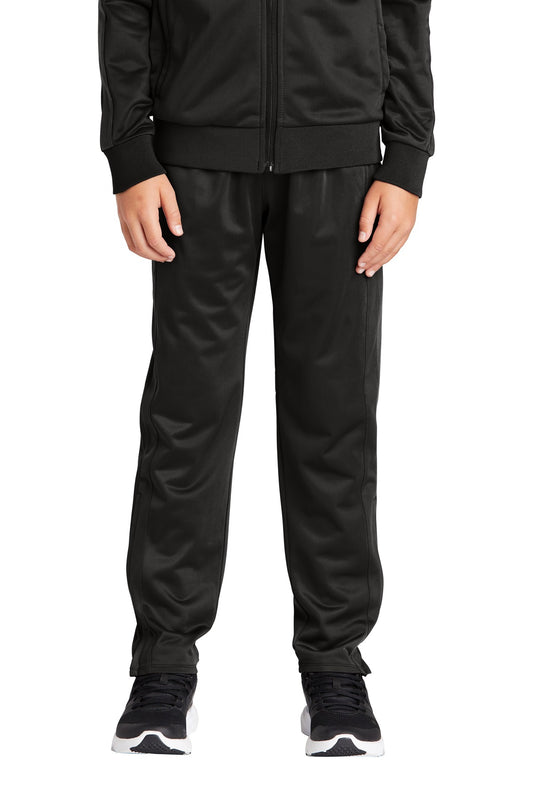 Custom logo Sport-Tek ® Youth Tricot Track Jogger. YPST95 in Black