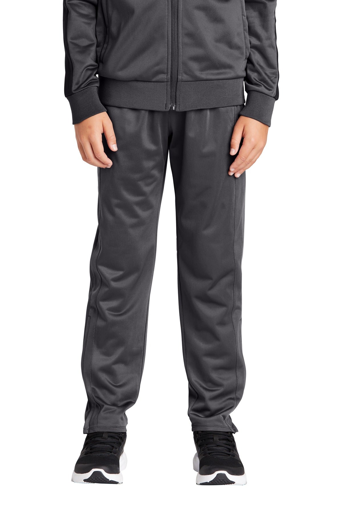 Custom logo Sport-Tek ® Youth Tricot Track Jogger. YPST95 in Graphite