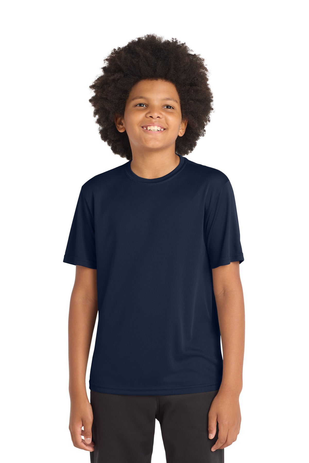 Custom logo Sport-Tek® Youth PosiCharge® Competitor™ Tee. YST350 in True Navy