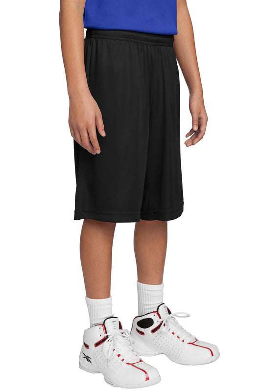 Custom logo Sport-Tek® Youth PosiCharge® Competitor™ Short. YST355 in Black