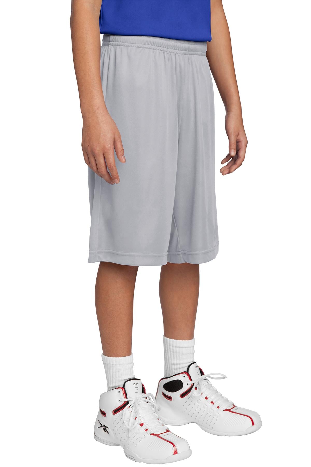 Custom logo Sport-Tek® Youth PosiCharge® Competitor™ Short. YST355 in Silver