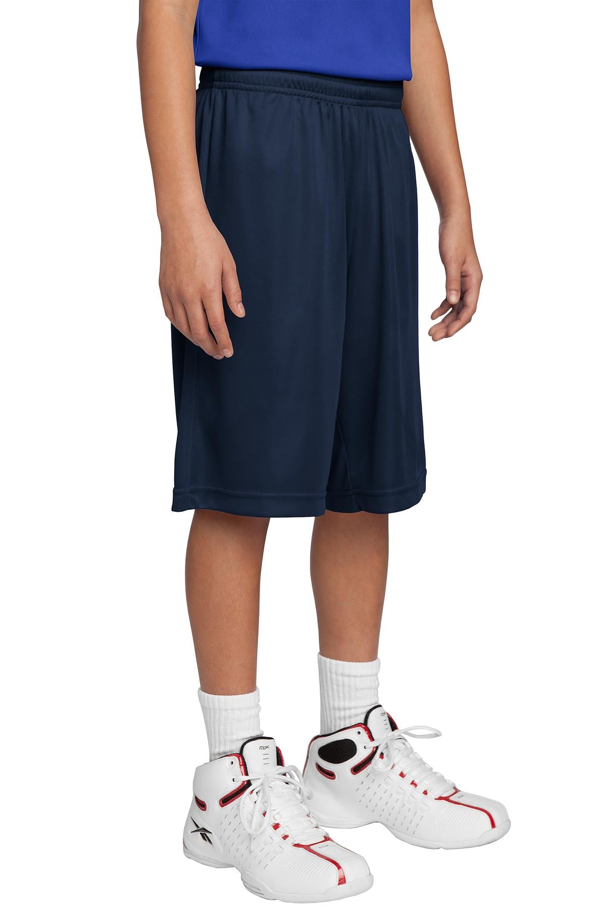 Custom logo Sport-Tek® Youth PosiCharge® Competitor™ Short. YST355 in True Navy