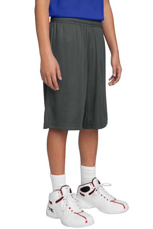 Custom logo Sport-Tek® Youth PosiCharge® Competitor™ Short. YST355 in Iron Grey