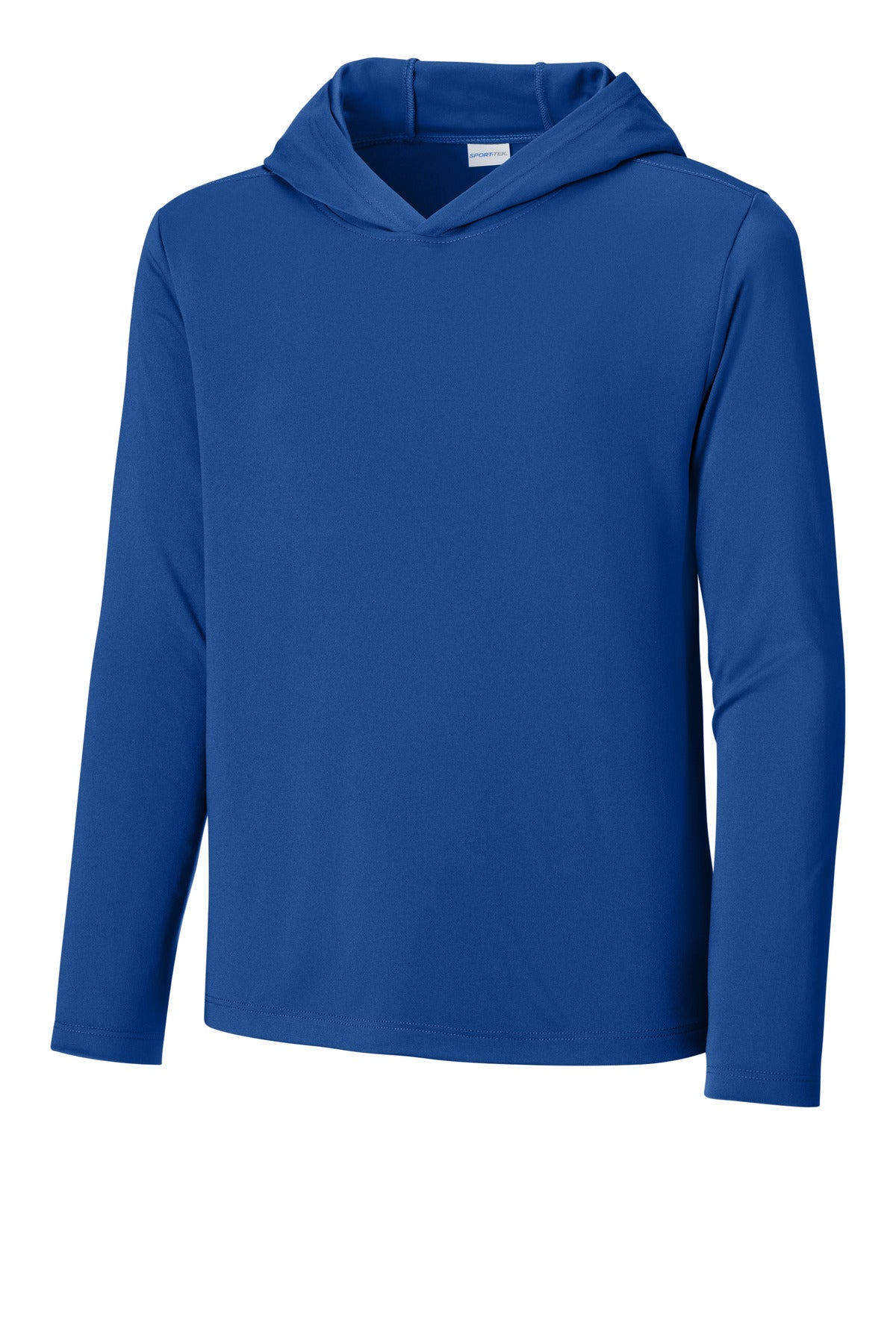 Custom logo Sport-Tek® Youth Posi-UV® Pro Long Sleeve Hoodie YST420LSH in True Royal
