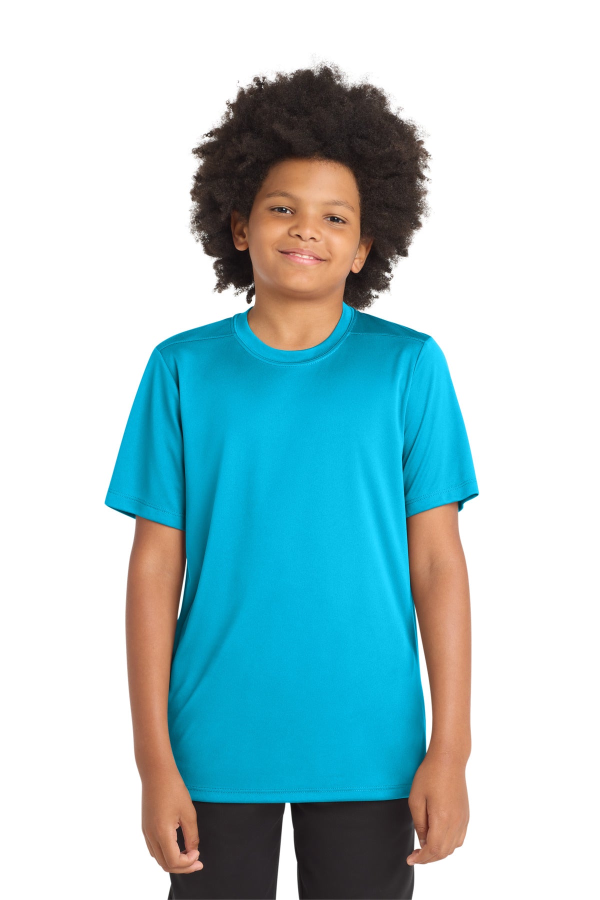 Custom logo Sport-Tek ® Youth Posi-UV® Pro Tee. YST420 in Sapphire