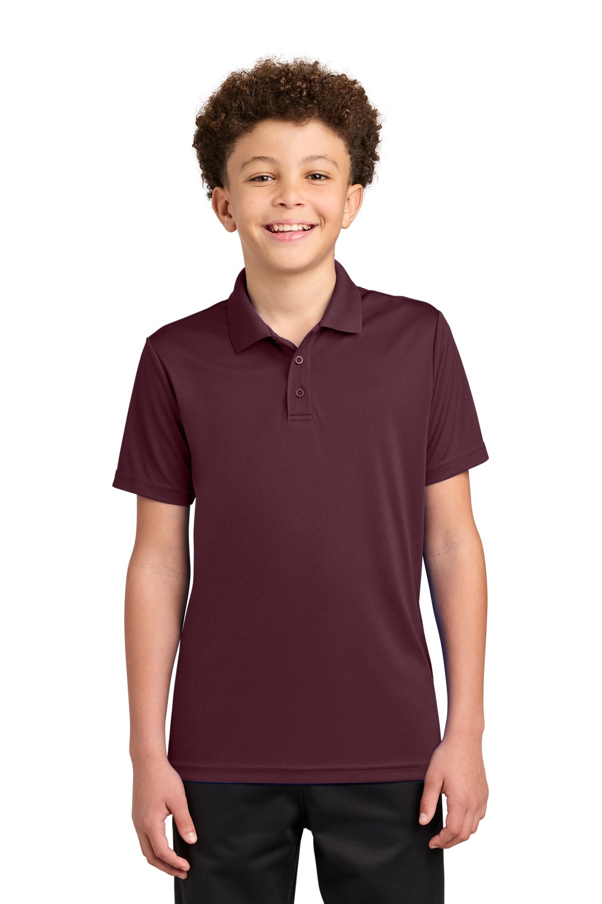 Custom logo Sport-Tek® Youth Competitor™ Polo YST550 in Maroon