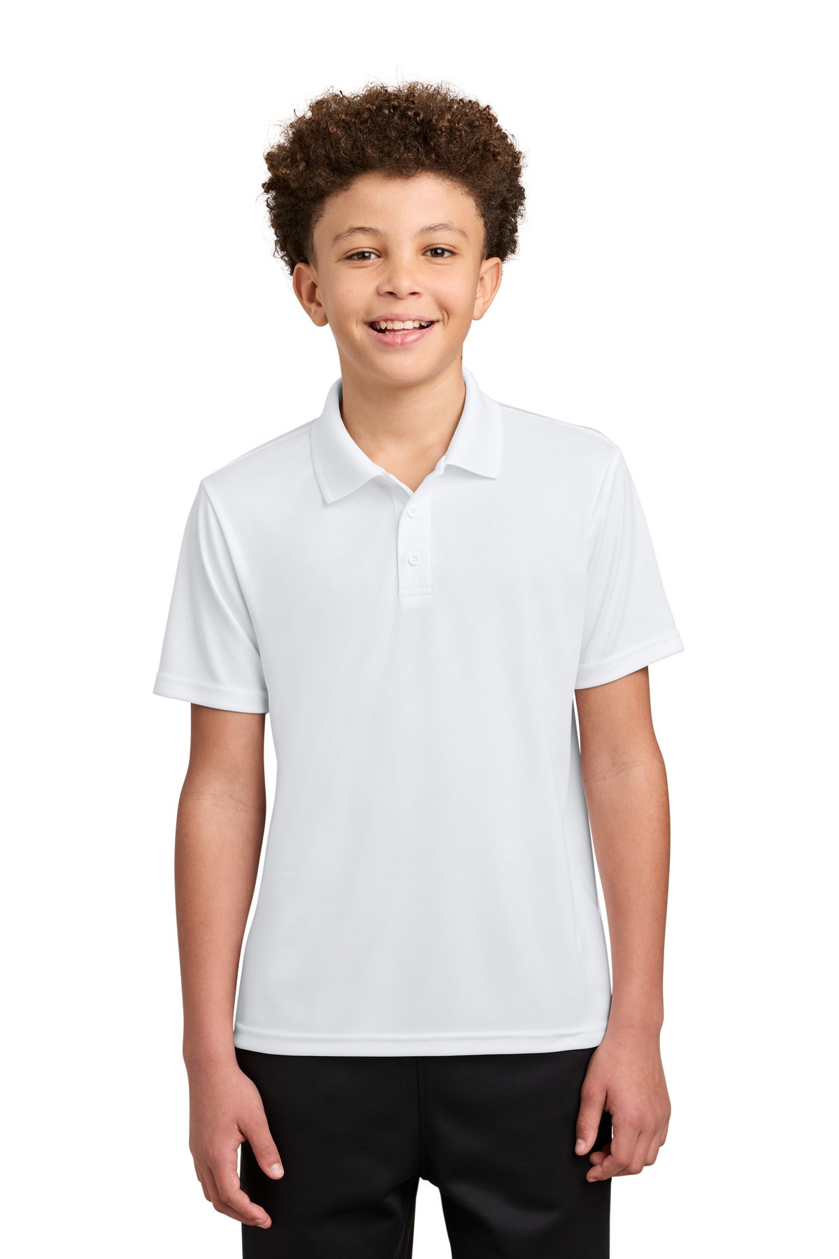 Custom logo Sport-Tek® Youth Competitor™ Polo YST550 in White